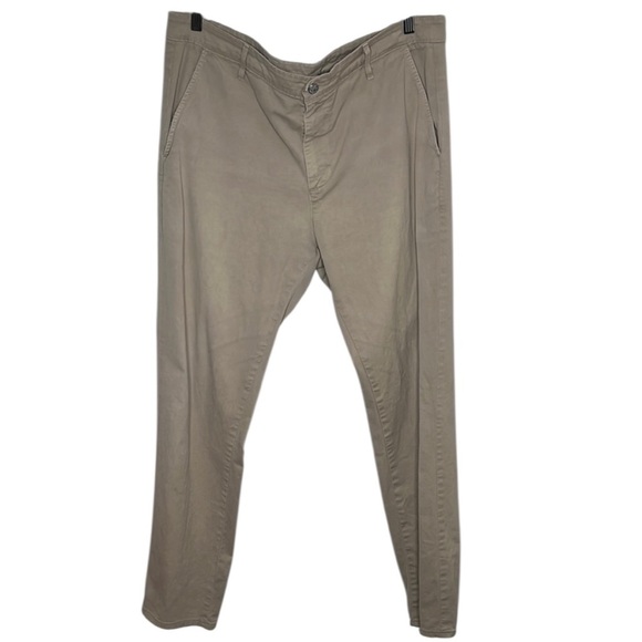 Adriano Goldschmied Supply Tan Standard Issue Slim Khaki Pants Men Size 36 SPOT - Picture 6 of 6